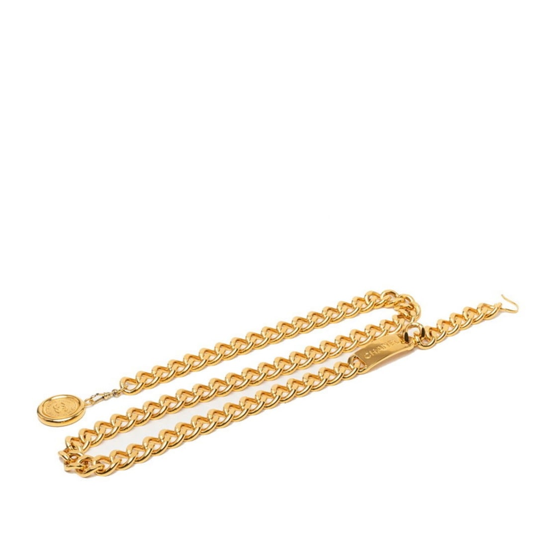 Chanel Coco Mark 31 RUE CAMBON Chain Belt Gold Plated Women's CHANEL: --- Catalog ---Category: SizeWidth: 1.5cm / 0.59''Length: 93.5cm / 36.81''Category: DesignType: Chain beltColor: GoldGender: WomenCategory: GeneralBrand: Chanel--- Item List ---Section: ConditionRanki