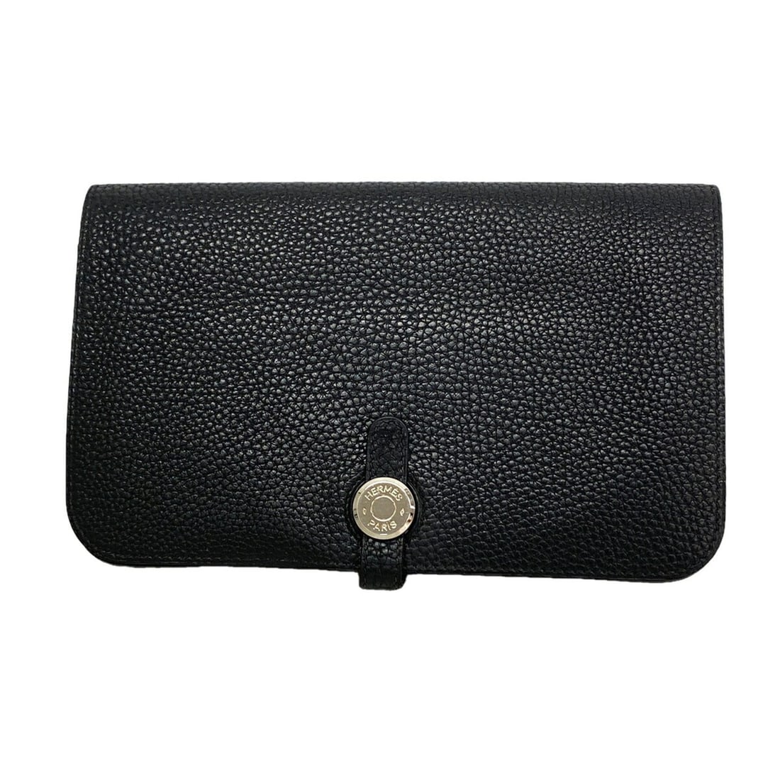 Hermes Dogon GM Long Wallet, Togo Leather, Black, ?L Stamp, Men's/Women's: --- Catalog ---Category: SizeSize (HxWxD): 12.5cm x 19.5cm x 1.5cm / 4.92'' x 7.67'' x 0.59''Category: DesignType: Long wallet (bi-fold)Color: BlackGender: Men,WomenMaterial: Togo leather Category: Ge