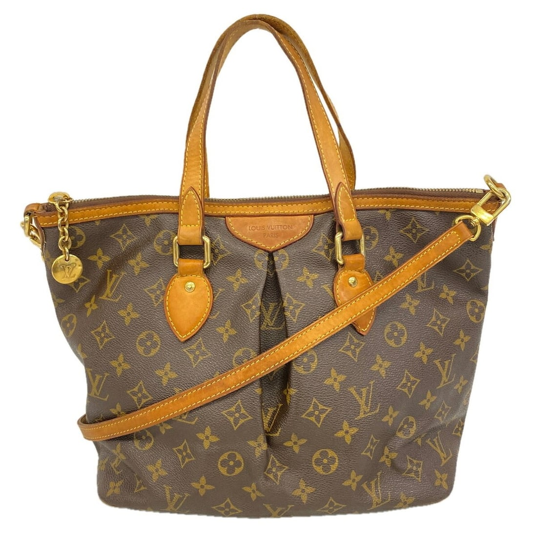 Louis Vuitton Monogram Palermo PM Handbag M40145 Brown 2-way bag for women: --- Catalog ---Category: SizeSize (HxWxD): 28cm x 29.5cm x 16cm / 11.02'' x 11.61'' x 6.29''Category: DesignType: HandbagColor: BrownGender: WomenCategory: GeneralMPN: M40145Brand: Louis Vuitton--- It