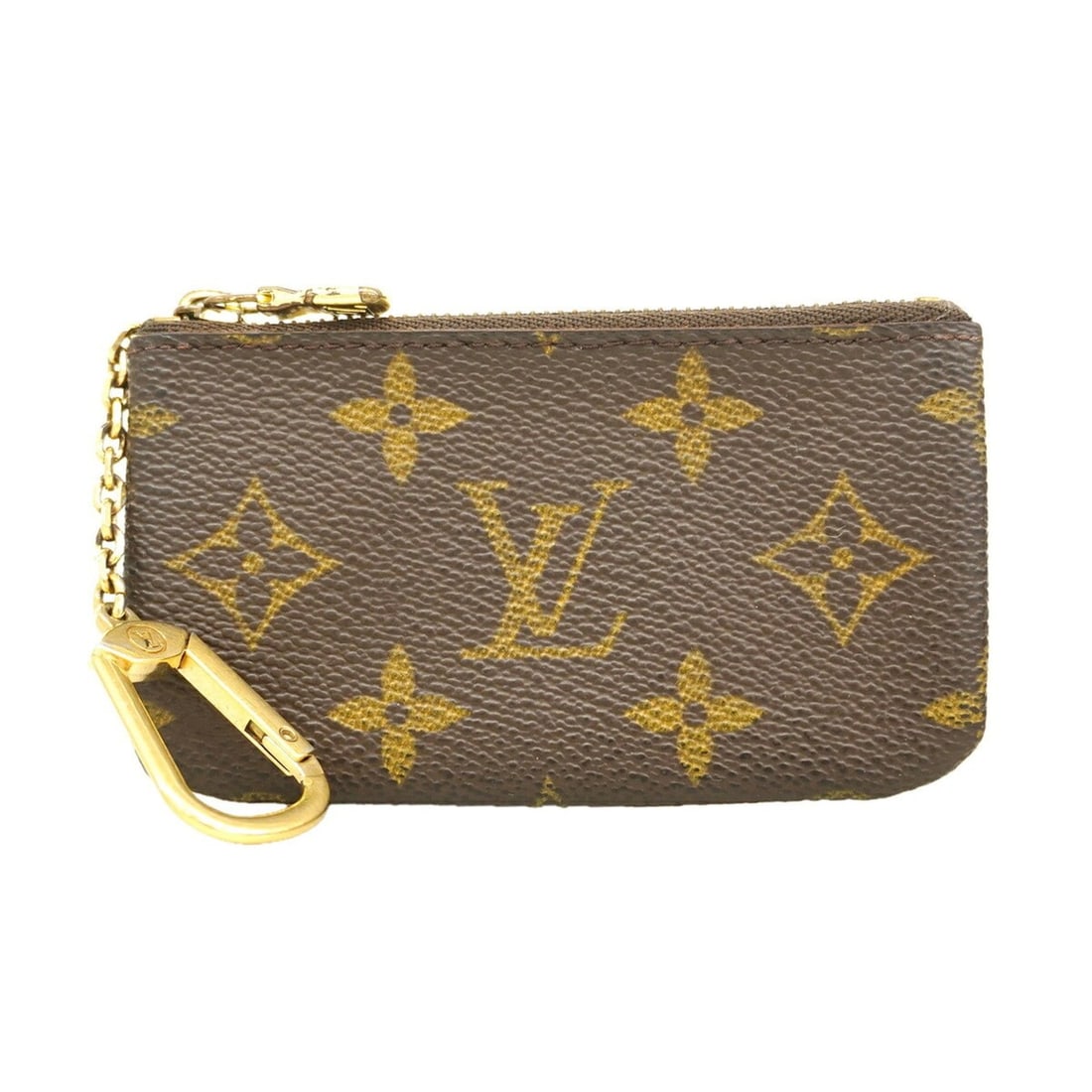 Louis Vuitton Monogram Pochette Clé M62650 Brown Wallet/Coin Case for Men and Women (1 of 12)