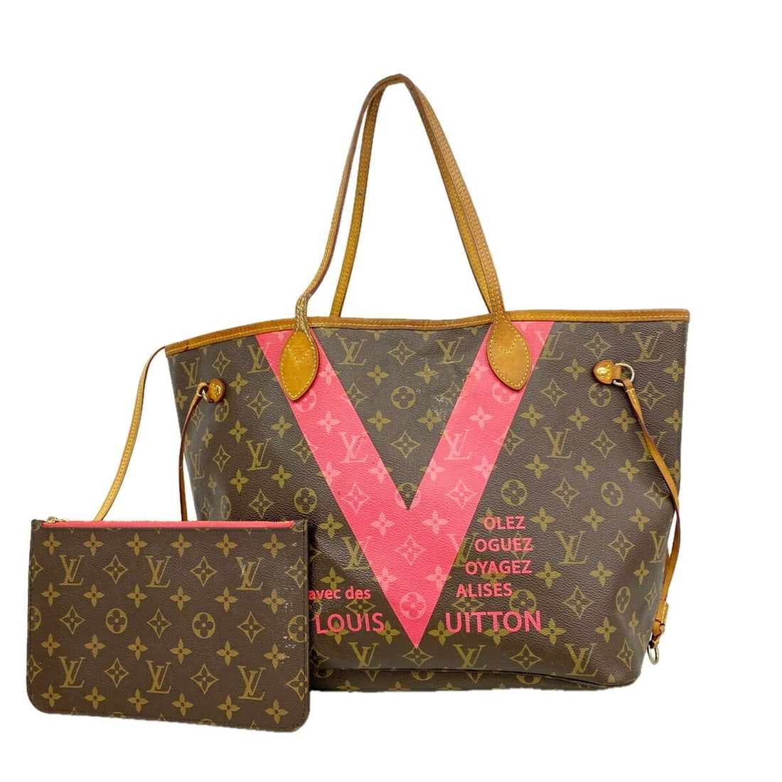 Louis Vuitton Monogram V-Line Neverfull MM Tote Bag M41602 Grenade (Women's): --- Catalog ---Category: SizeSize (HxWxD): 28cm x 32cm x 15.5cm / 11.02'' x 12.59'' x 6.1''Category: DesignType: Tote bagColor: GrenadeGender: WomenCategory: GeneralMPN: M41602Brand: Louis Vuitton--- 