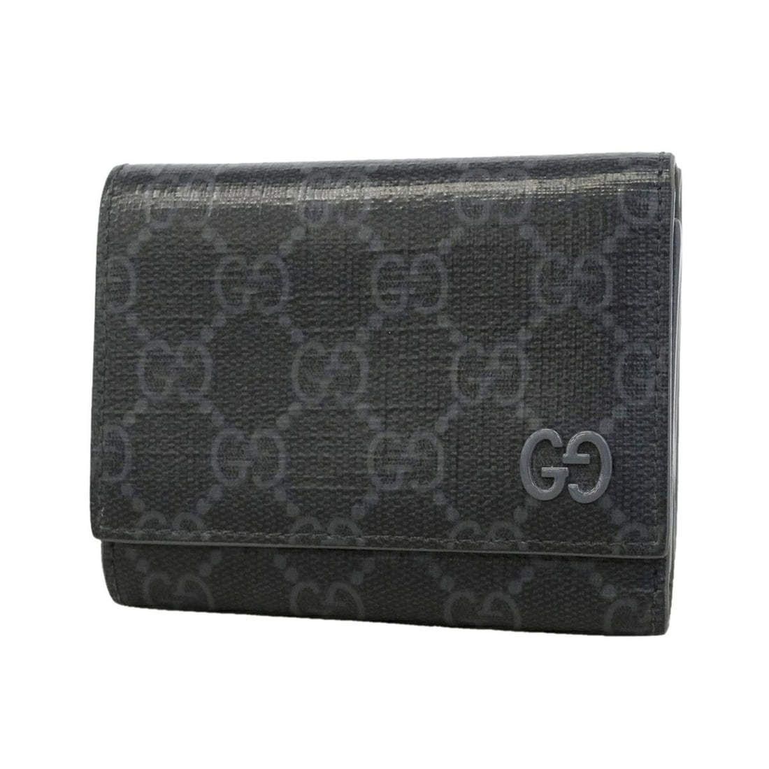 Gucci Tri-fold Wallet GG Supreme 769225 Black Men's and Women's: --- Catalog ---Category: SizeSize (HxWxD): 9cm x 11cm x 3cm / 3.54'' x 4.33'' x 1.18''Category: DesignType: Wallet (tri-fold)Color: BlackGender: Men,WomenMaterial: PVC Category: GeneralMPN: 769225Bran
