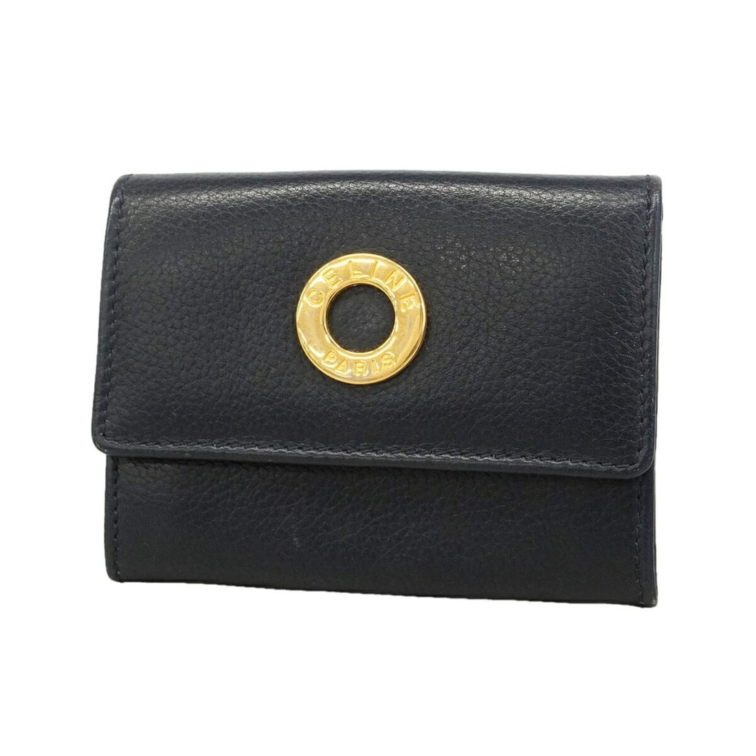 Celine Leather Coin Purse for Women, Black: --- Catalog ---Category: SizeSize (HxWxD): 7.5cm x 9.5cm x 1.5cm / 2.95'' x 3.74'' x 0.59''Category: DesignType: Coin purse/coin caseColor: BlackGender: WomenMaterial: Leather Category: GeneralBrand: 
