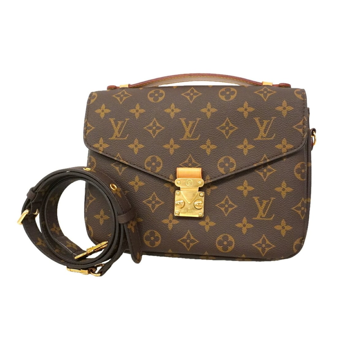 Louis Vuitton Monogram Pochette Metis MM Handbag M44875 Brown 2-way bag for women OP020614: --- Catalog ---Category: SizeSize (HxWxD): 18cm x 24cm x 8cm / 7.08'' x 9.44'' x 3.14''Category: DesignType: HandbagColor: BrownGender: WomenCategory: GeneralMPN: M44875Brand: Louis Vuitton--- Item Li