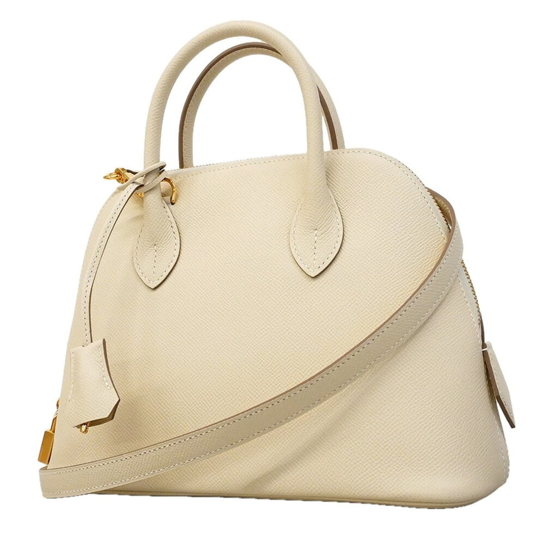 Hermes Bolide 25 Handbag, Veau Epsom Leather, Craie, K Stamp, 2-way Bag for Women, OP017361 (1 of 7)