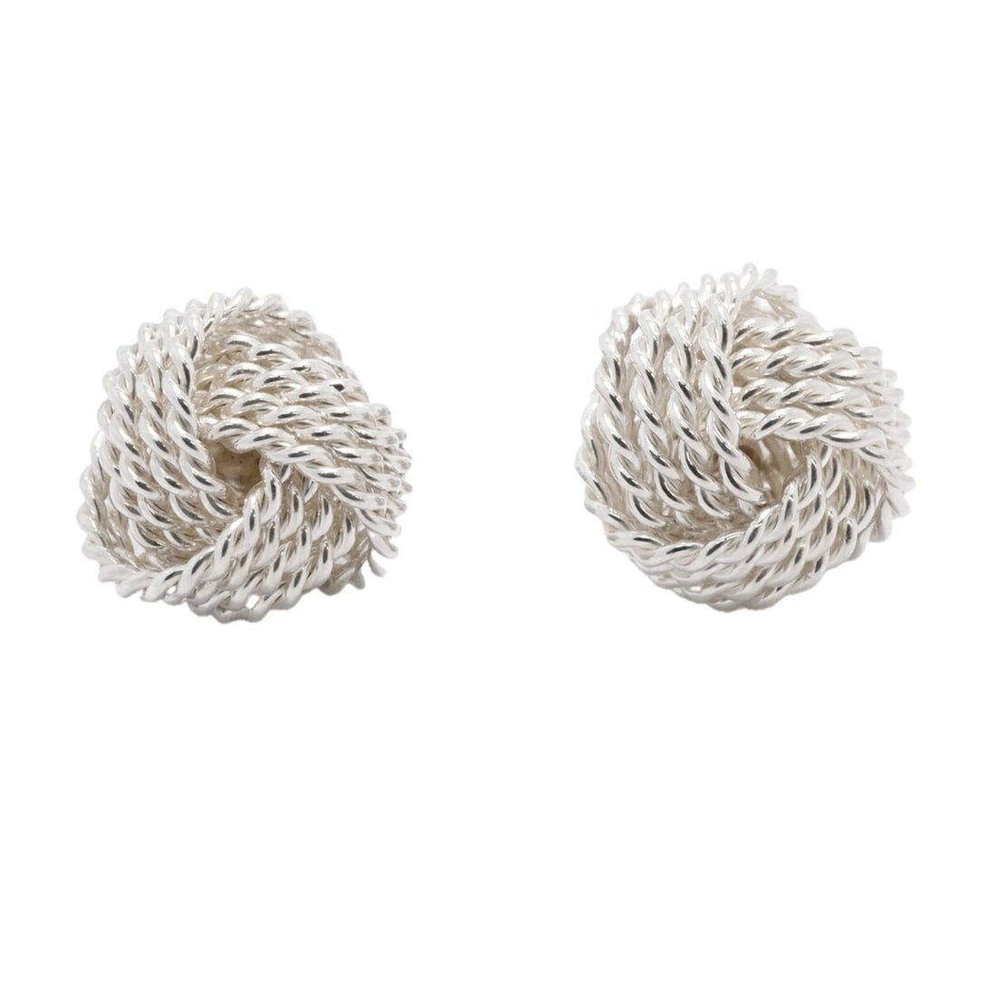 Tiffany & Co. Somerset Mesh Sterling Silver Earrings for Women: --- Catalog ---Category: SizeSize (HxWxD): 9.20mm x 9.40mm / 0.36'' x 0.37''Category: DesignType: Stud earringsGender: WomenMaterial: Silver 925Category: GeneralBrand: Tiffany--- Item List ---Section: