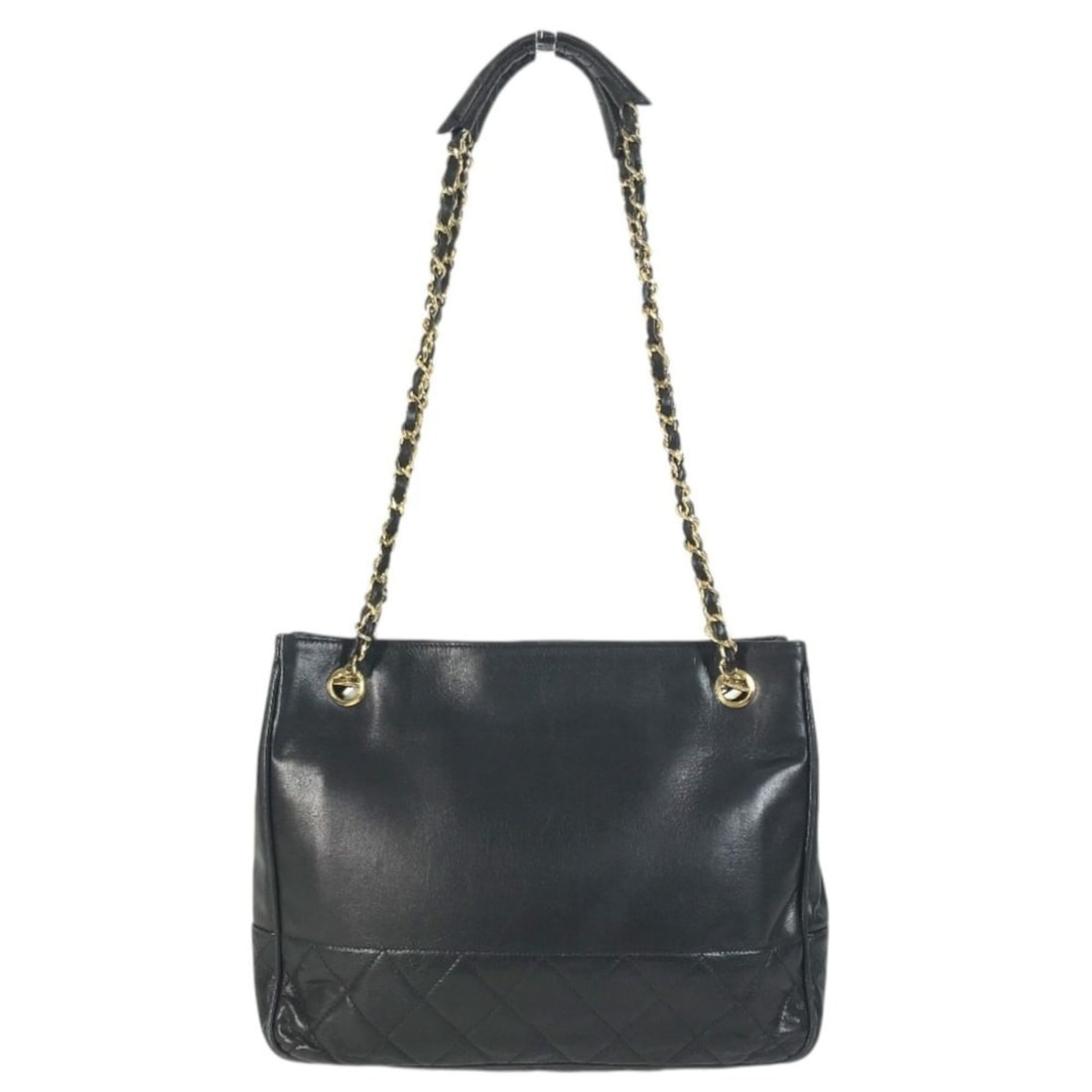 CHANEL Vintage Matelassé Quilted Bag, Double Chain, Chain Tote Shoulder Leather, Men's & Women's,: --- Catalog ---Category: SizeSize (HxWxD): 21cm x 27.5cm x 6.5cm / 8.26'' x 10.82'' x 2.55''Category: DesignType: Shoulder bag, Tote bagColor: BlackGender: Men,WomenMaterial: Quilting Category: Genera