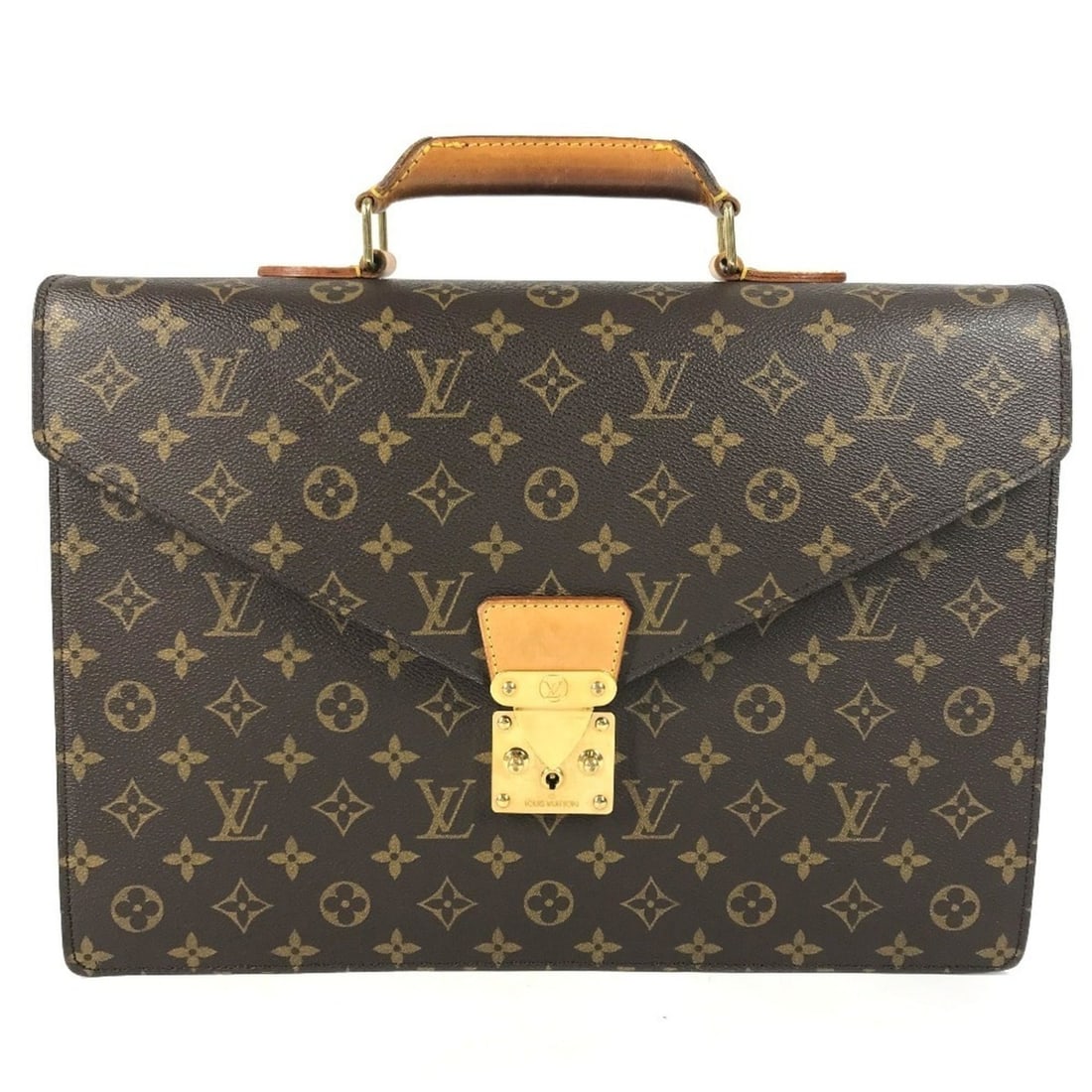LOUIS VUITTON M53331 Monogram Serviette Conseiller Handbag, Tote Bag, Document Briefcase, Business: --- Catalog ---Category: SizeSize (HxWxD): 27.5cm x 37.5cm x 7cm / 10.82'' x 14.76'' x 2.75''Category: DesignType: Briefcase, Handbag, Tote bagColor: Brown, MonogramGender: Men,WomenMaterial: Monogram