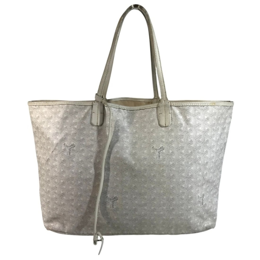 GOYARD Saint Louis PM Shoulder Bag, Tote Leather, Women's, White: --- Catalog ---Category: SizeSize (HxWxD): 25cm x 33.5cm x 13cm / 9.84'' x 13.18'' x 5.11''Category: DesignType: Pouch, Shoulder bag, Tote bagColor: WhiteGender: Men,WomenMaterial: PVC , Leather Categ