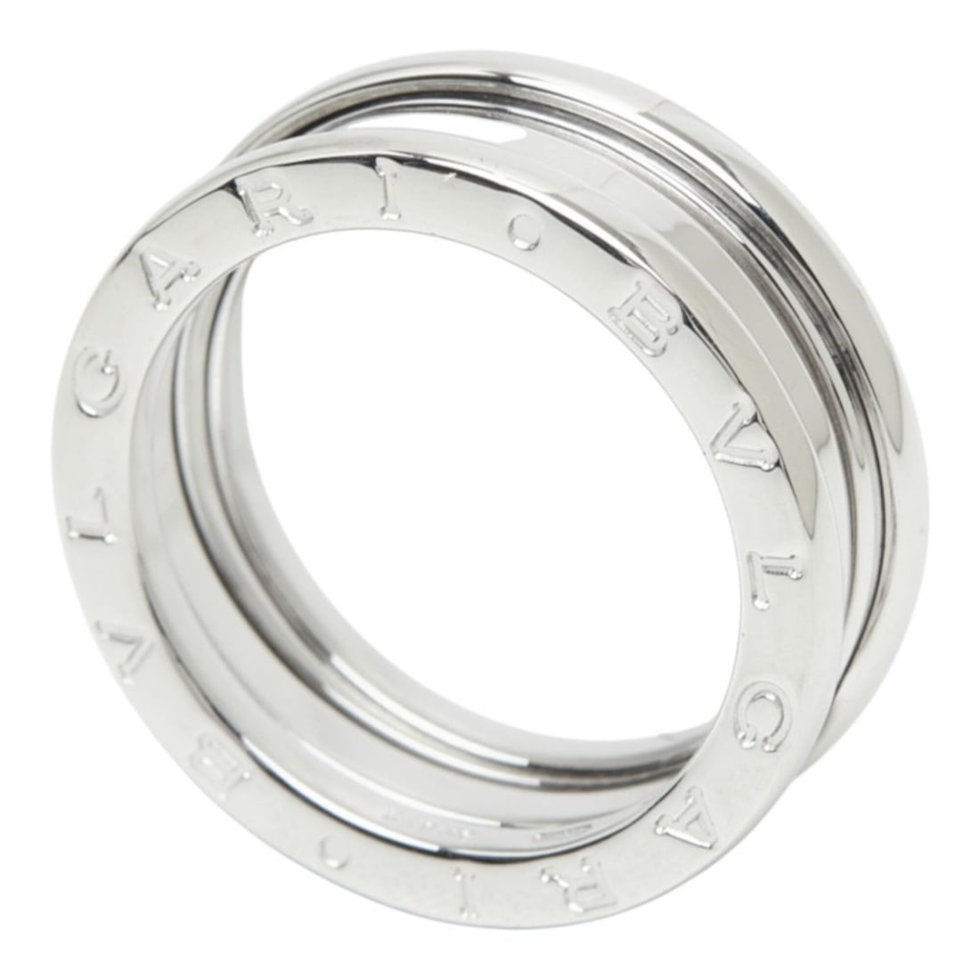 Bulgari B-ZERO1 Two-Band Ring, Size #56, 18K White Gold, Men's BVLGARI: --- Catalog ---Category: SizeJP Size: 15US Size: 7.5Category: DesignType: Band ringColor: White goldGender: MenMaterial: White gold (18K)Category: GeneralBrand: Bvlgari--- Item List ---Section: Condit