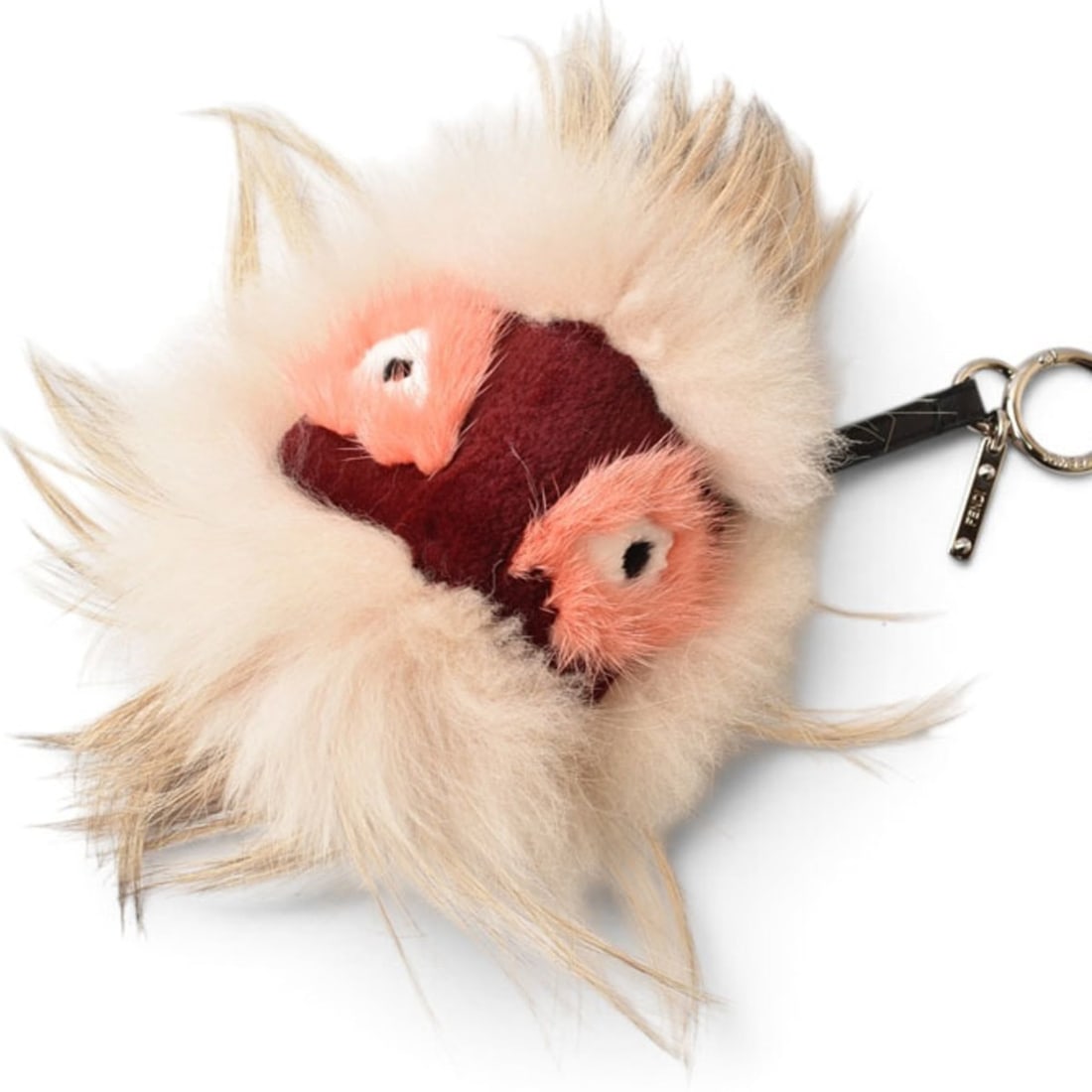 Fendi Keychain Bag Charm FENDI Bugs Monster Fur Beige Red: --- Catalog ---Category: SizeSize (HxWxD): 20cm x 19cm x 6cm / 7.87'' x 7.48'' x 2.36''Category: DesignColor: Beige, Red colorGender: Women,MenMaterial: FurCategory: GeneralBrand: FendiCountry of Orig