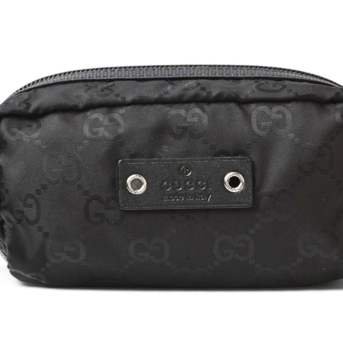 Gucci pouch, GUCCI GG nylon black, 224088: --- Catalog ---Category: SizeSize (HxWxD): 7cm x 14.5cm x 7cm / 2.75'' x 5.7'' x 2.75''Category: DesignType: PouchColor: BlackGender: WomenMaterial: Nylon Category: GeneralMPN: 224088Brand: GucciCount