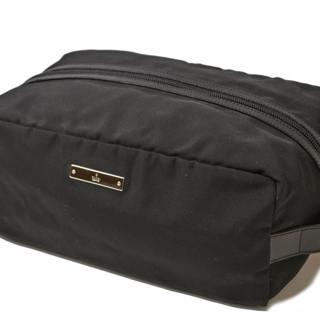 Gucci Travel Pouch Clutch Bag, GUCCI Nylon Canvas, Black: --- Catalog ---Category: SizeSize (HxWxD): 11cm x 26.5cm x 16.5cm / 4.33'' x 10.43'' x 6.49''Category: DesignType: Clutch bag, PouchColor: BlackGender: Women,MenMaterial: Nylon canvas Category: Genera