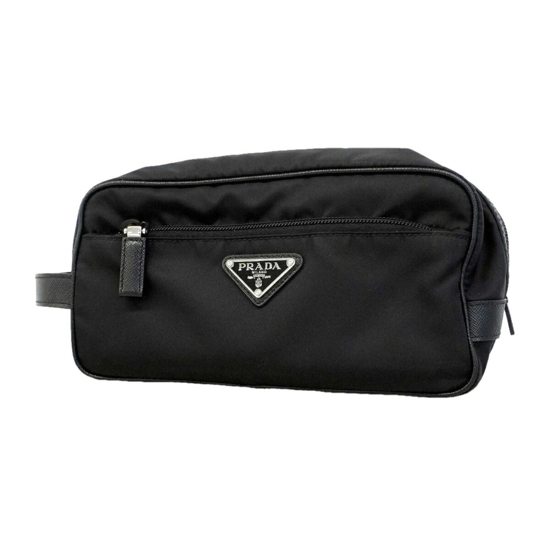 Prada Tessuto Nylon Bag/Pouch, Black, Men's & Women's: --- Catalog ---Category: SizeSize (HxWxD): 12cm x 22cm x 11cm / 4.72'' x 8.66'' x 4.33''Category: DesignType: PouchColor: BlackGender: Men,WomenMaterial: Nylon Hardware Color: SilverCategory: GeneralB