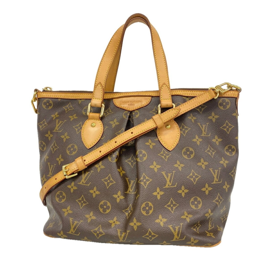 Louis Vuitton Monogram Palermo PM Handbag M40145 Brown 2-way bag for women: --- Catalog ---Category: SizeSize (HxWxD): 28cm x 29.5cm x 16cm / 11.02'' x 11.61'' x 6.29''Category: DesignType: HandbagColor: BrownGender: WomenCategory: GeneralMPN: M40145Brand: Louis Vuitton--- It