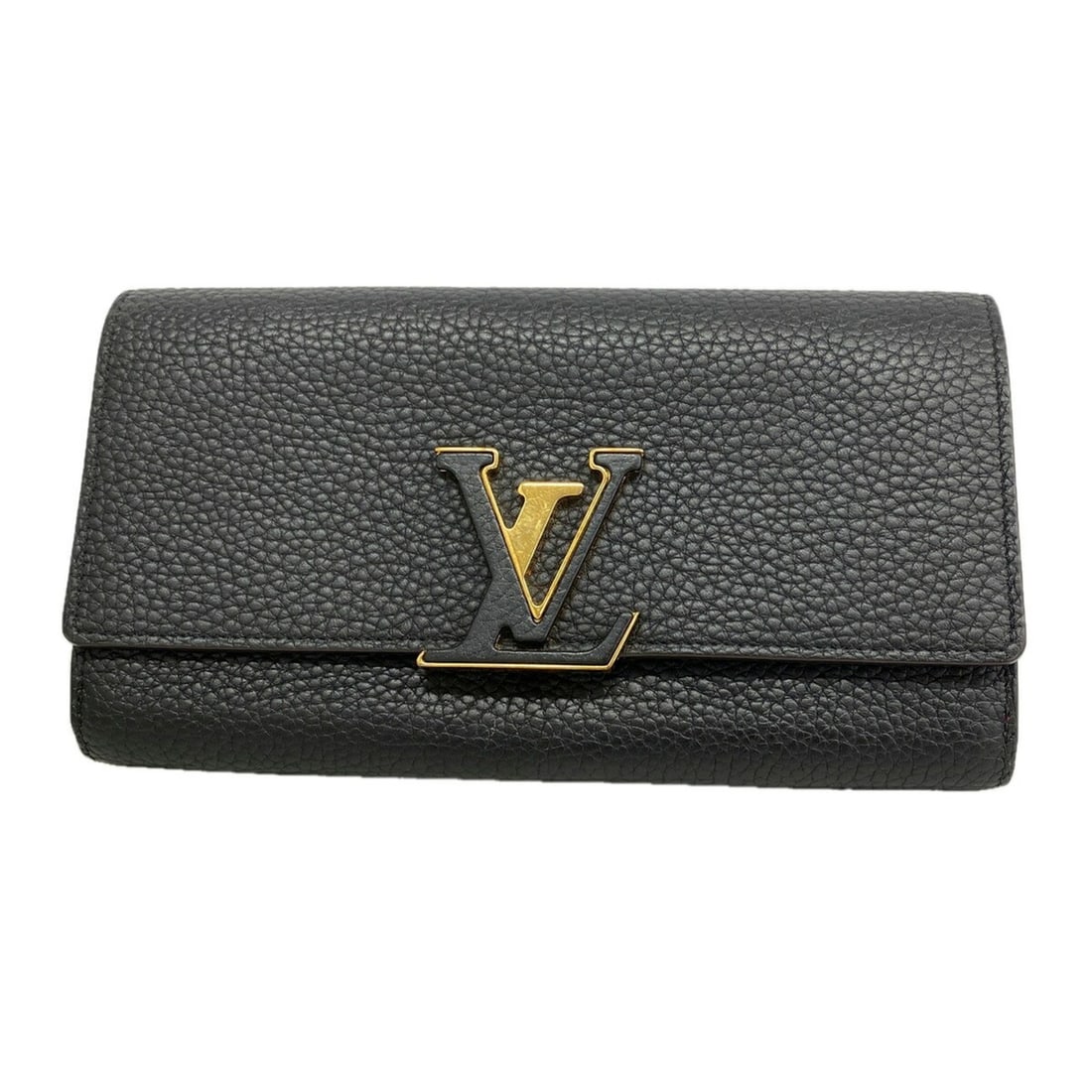 Louis Vuitton Long Wallet, Taurillon Leather, Portefeuille Capucines, M61248, Noir (Women's): --- Catalog ---Category: SizeSize (HxWxD): 10.5cm x 20cm x 2cm / 4.13'' x 7.87'' x 0.78''Category: DesignType: Long wallet (bi-fold)Color: NoirGender: WomenCategory: GeneralMPN: M61248Brand: Louis Vui