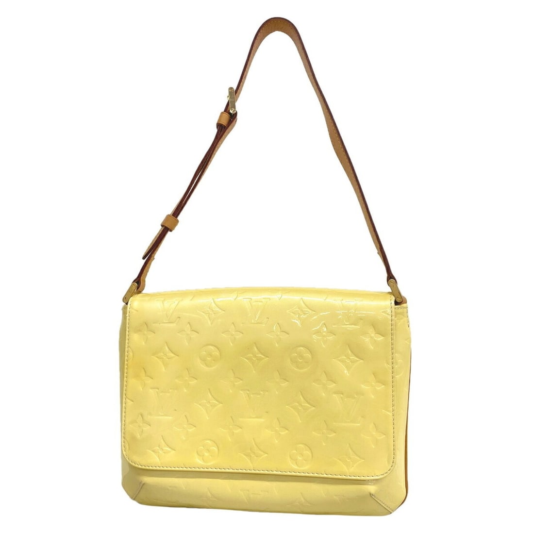 Louis Vuitton Vernis Thompson Street Shoulder Bag M91203 Perle (Ladies): --- Catalog ---Category: SizeSize (HxWxD): 20cm x 24cm x 7cm / 7.87'' x 9.44'' x 2.75''Category: DesignType: Shoulder bagColor: PearlGender: WomenCategory: GeneralMPN: M91203Brand: Louis Vuitton--- It