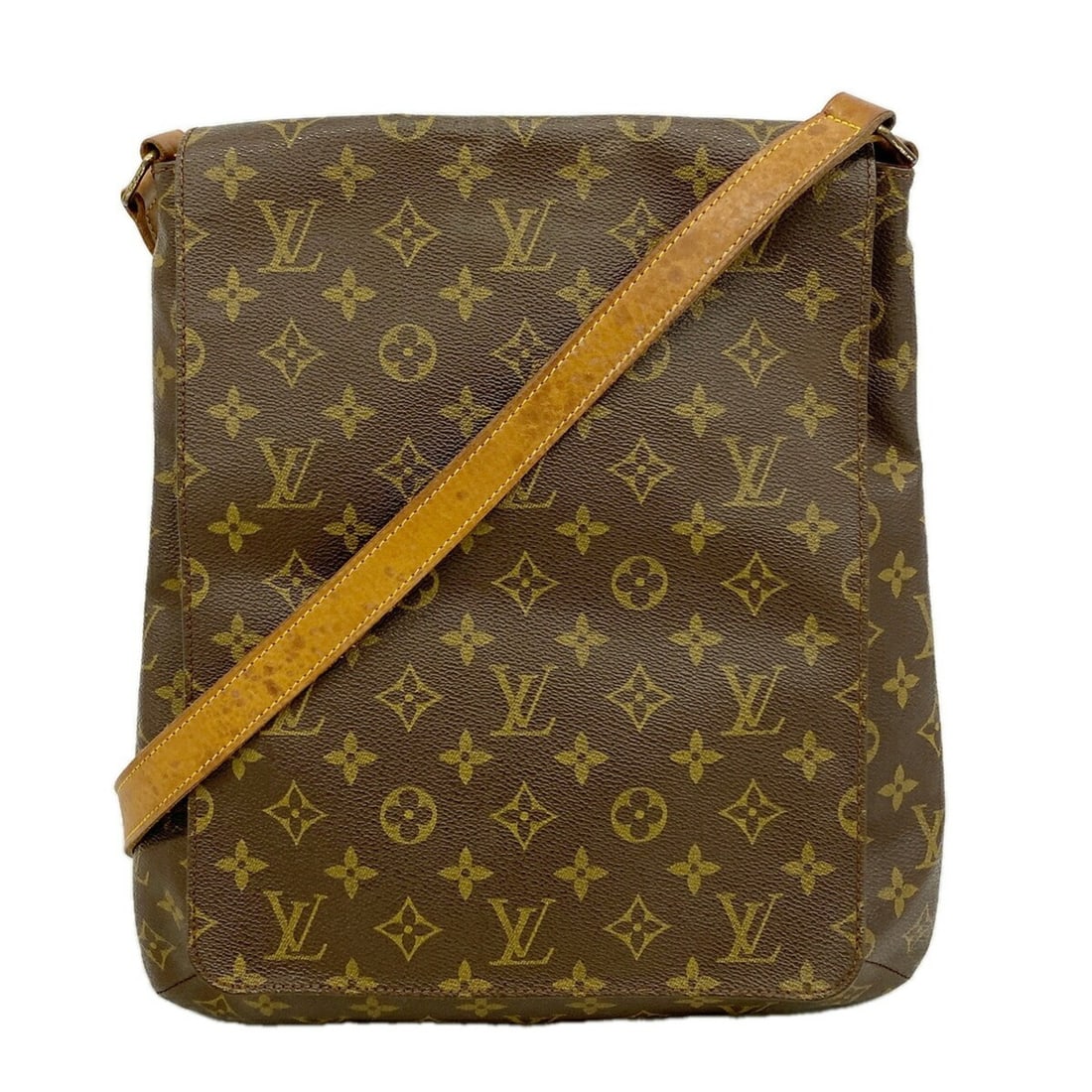 Louis Vuitton Monogram Musette Shoulder Bag M51256 Brown Women's