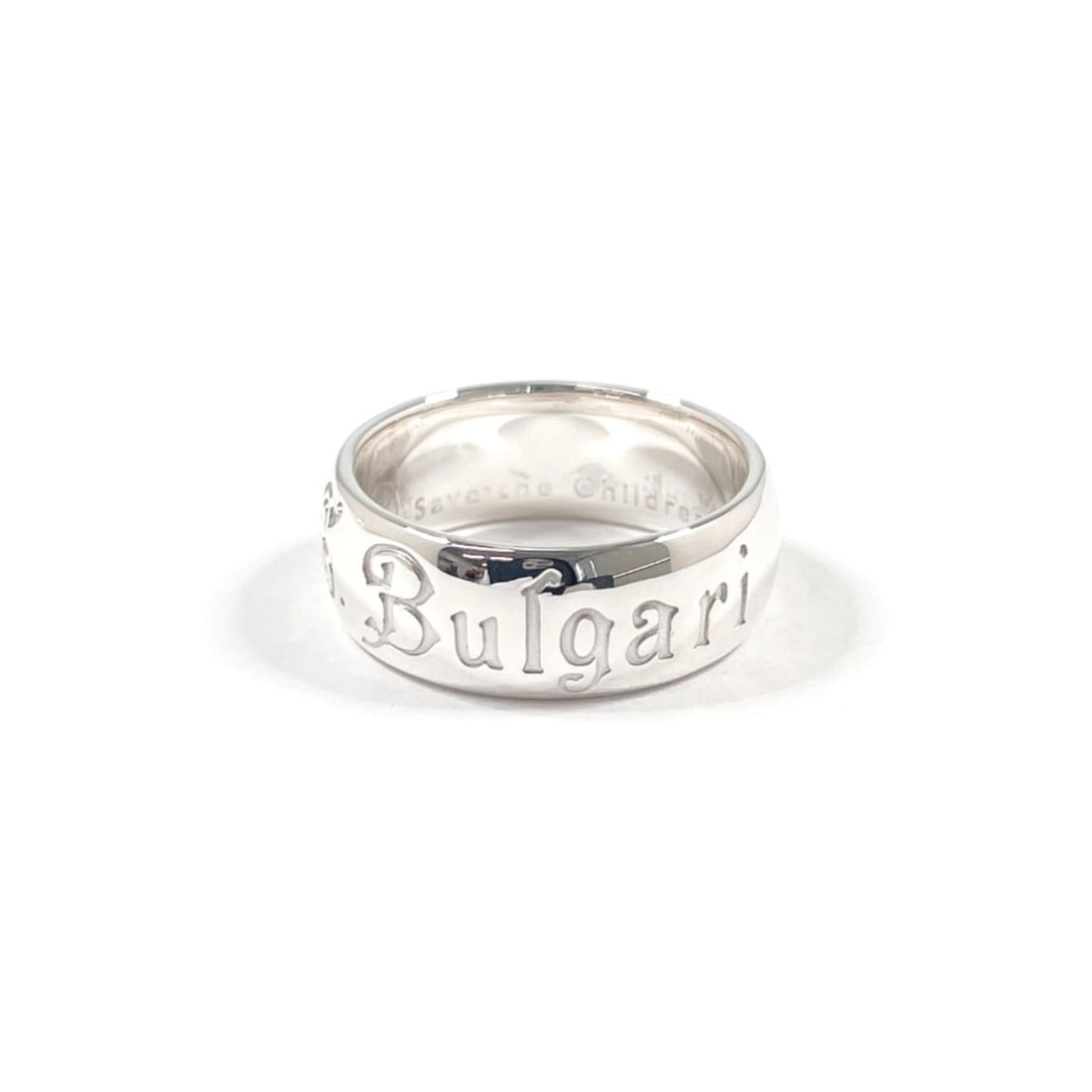 BVLGARI Save the Children Charity Ring, Sterling Silver 925, Size 18.5cm, Men's (1 of 7)