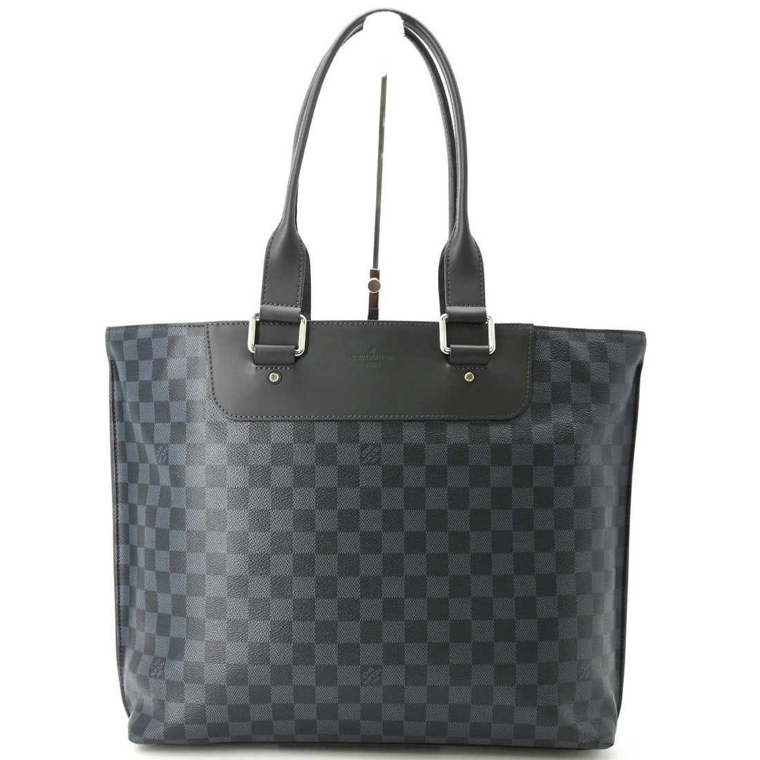 LOUIS VUITTON Damier Cobalt Cabas Voyage Tote Bag for Men N41397: --- Catalog ---Category: SizeSize (HxWxD): 33cm x 37cm x 9cm / 12.99'' x 14.56'' x 3.54''Category: DesignType: Tote bagColor: NavyGender: MenMaterial: Damier Graphite Category: GeneralLine: Damier Gra
