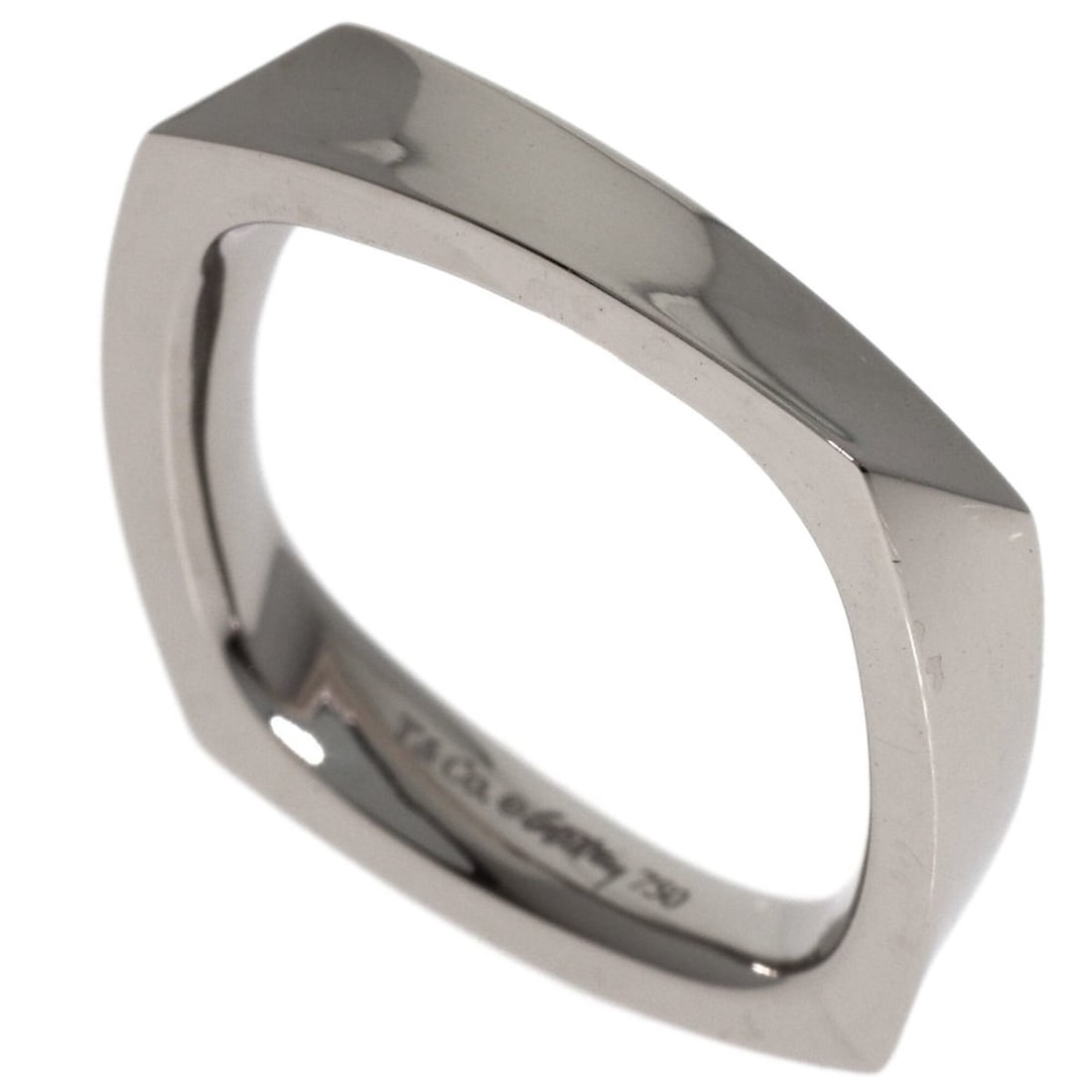 Tiffany & Co. Frank Gehry Torque Narrow Ring, 18K White Gold, Women's.: --- Catalog ---Category: SizeJP Size: 9US Size: 5Category: DesignType: Band ringGender: WomenMaterial: White gold (18K)Category: GeneralBrand: Tiffany--- Item List ---Section: ConditionRanking: Rank A