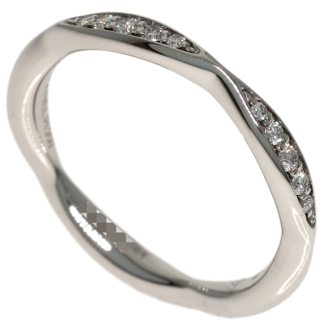 Chanel Half Eternity Diamond Ring #47, Platinum PT950, Women's.: --- Catalog ---Category: SizeJP Size: 7US Size: 4Category: DesignType: Band ringGender: WomenMaterial: Platinum, Platinum 950Category: GeneralBrand: Chanel--- Item List ---Section: ConditionRanking: R