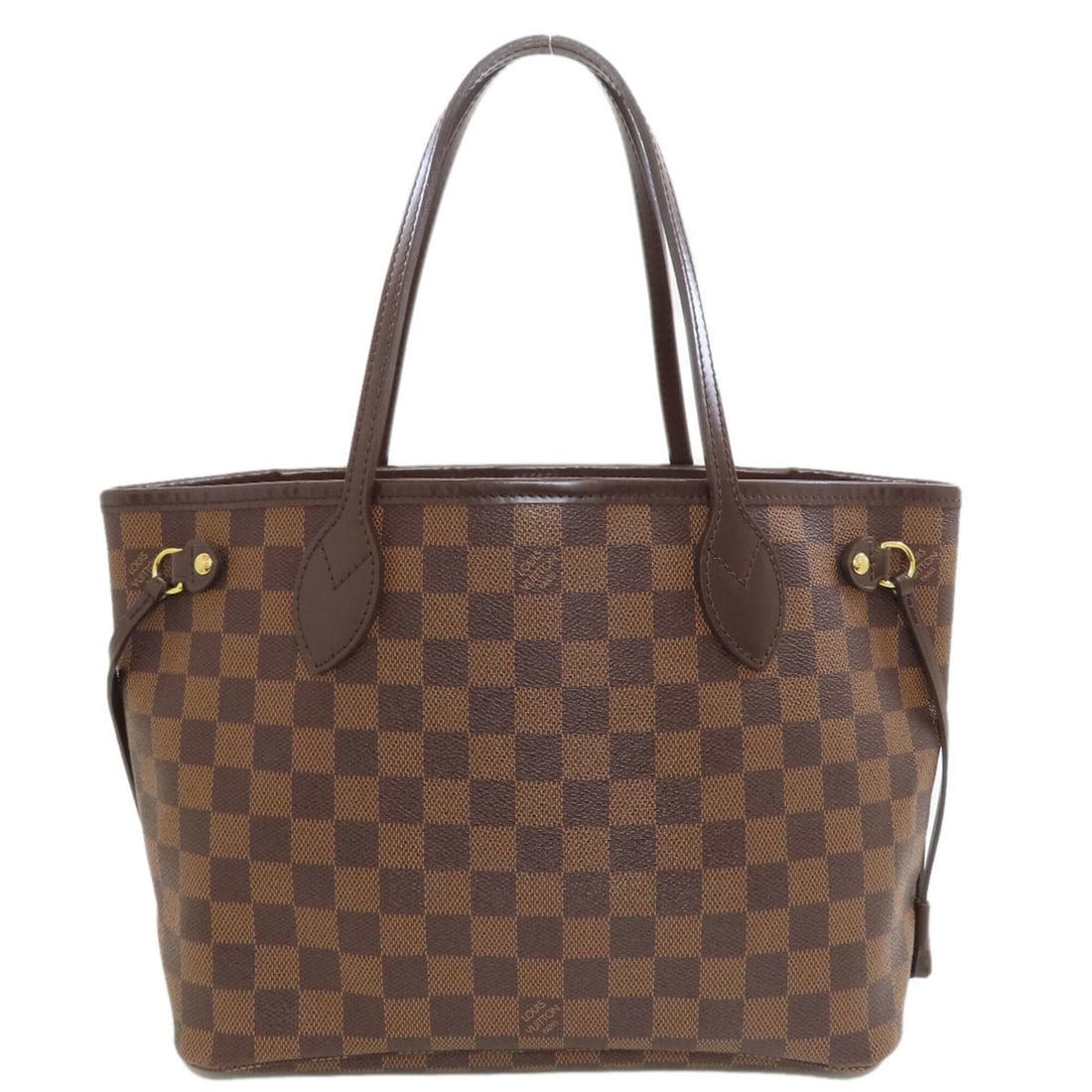 Louis Vuitton N51109 Neverfull PM Tote Bag, Damier Canvas, Women's LOUIS VUITTON: --- Catalog ---Category: SizeSize (HxWxD): 22cm x 28cm x 12.5cm / 8.66'' x 11.02'' x 4.92''Category: DesignType: Tote bagColor: Damier Canvas, EbeneGender: WomenMaterial: Damier Canvas Category: Gener