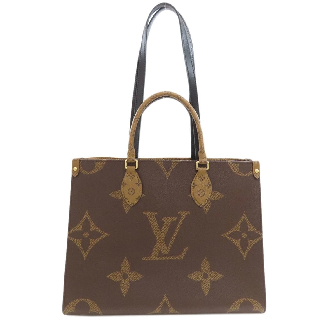 Louis Vuitton M45321 OnTheGo MM Tote Bag Monogram Reverse Women's LOUIS VUITTON: --- Catalog ---Category: SizeStrap Drop: 7cm / 2.75''Size (HxWxD): 26.5cm x 33cm x 14.5cm / 10.43'' x 12.99'' x 5.7''Category: DesignType: Tote bagColor: MonogramGender: WomenMaterial: Monogram Revers