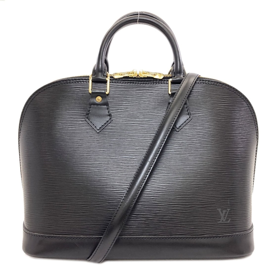 Louis Vuitton M52142 Alma Handbag, Epi Leather, Women's LOUIS VUITTON: --- Catalog ---Category: SizeSize (HxWxD): 24.5cm x 31cm x 16.5cm / 9.64'' x 12.2'' x 6.49''Category: DesignType: HandbagColor: NoirGender: WomenMaterial: Epi leather Category: GeneralBrand: Louis Vui