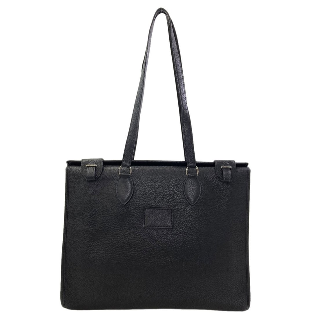Hermes Cabas 40 Tote Bag, Silver Hardware, Calfskin, Women's: --- Catalog ---Category: SizeSize (HxWxD): 33cm x 40cm x 8cm / 12.99'' x 15.74'' x 3.14''Category: DesignType: Tote bagColor: BlackGender: WomenMaterial: Leather Category: GeneralBrand: Hermes--- Item