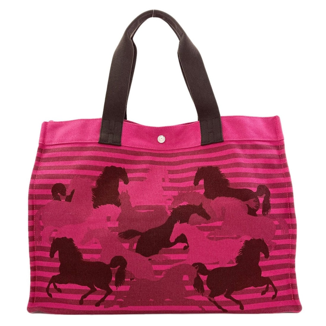 Hermes Chevaux En Tote Bag, Canvas, Women's: --- Catalog ---Category: SizeSize (HxWxD): 35.5cm x 47cm x 16.5cm / 13.97'' x 18.5'' x 6.49''Category: DesignType: Tote bagColor: PinkGender: WomenMaterial: Canvas Category: GeneralBrand: Hermes--- It
