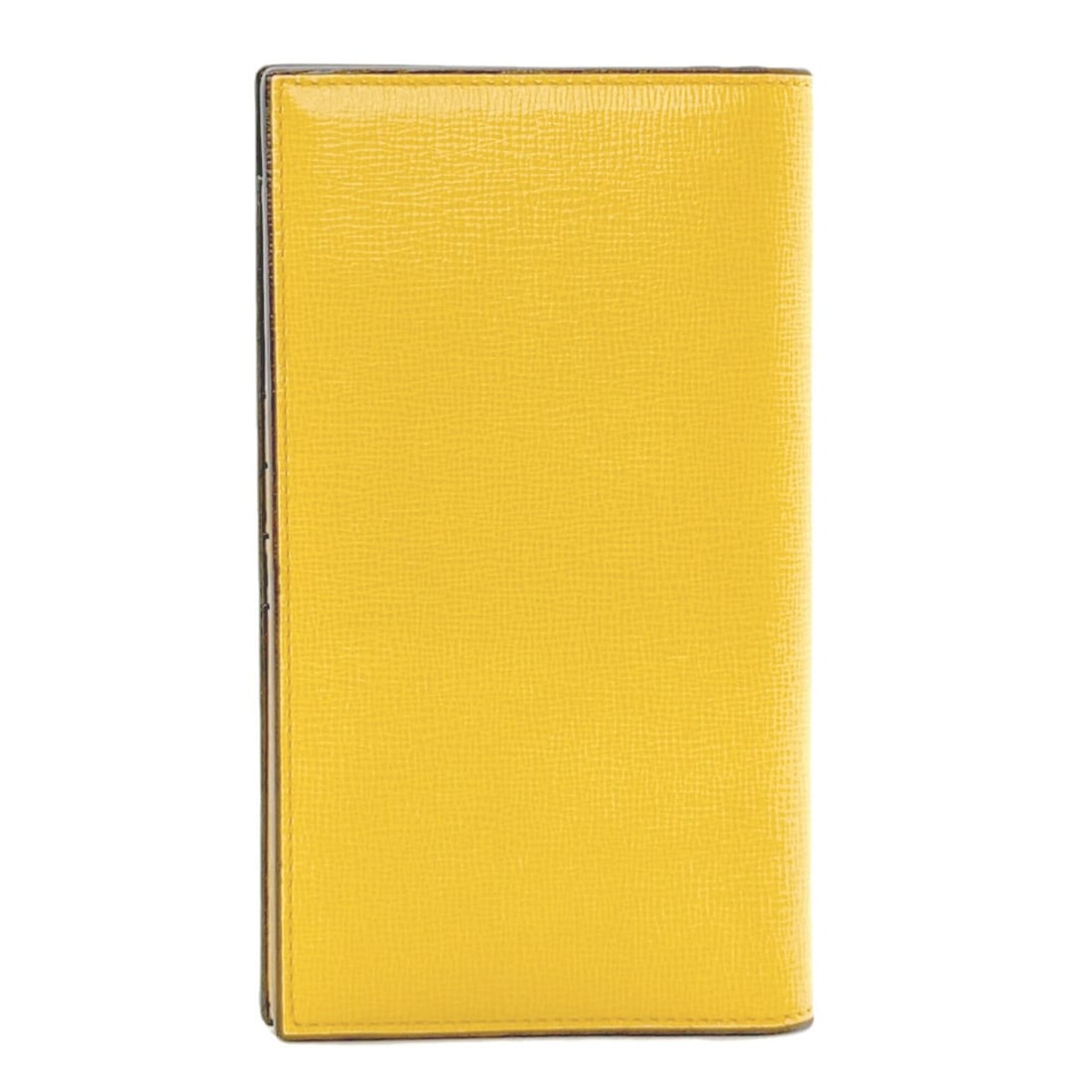 Valextra Simple Design Leather Long Wallet for Women: --- Catalog ---Category: SizeSize (HxWxD): 17.5cm x 10.5cm x 1.5cm / 6.88'' x 4.13'' x 0.59''Category: DesignType: Long wallet (bi-fold)Color: YellowGender: WomenMaterial: Leather Category: GeneralBra