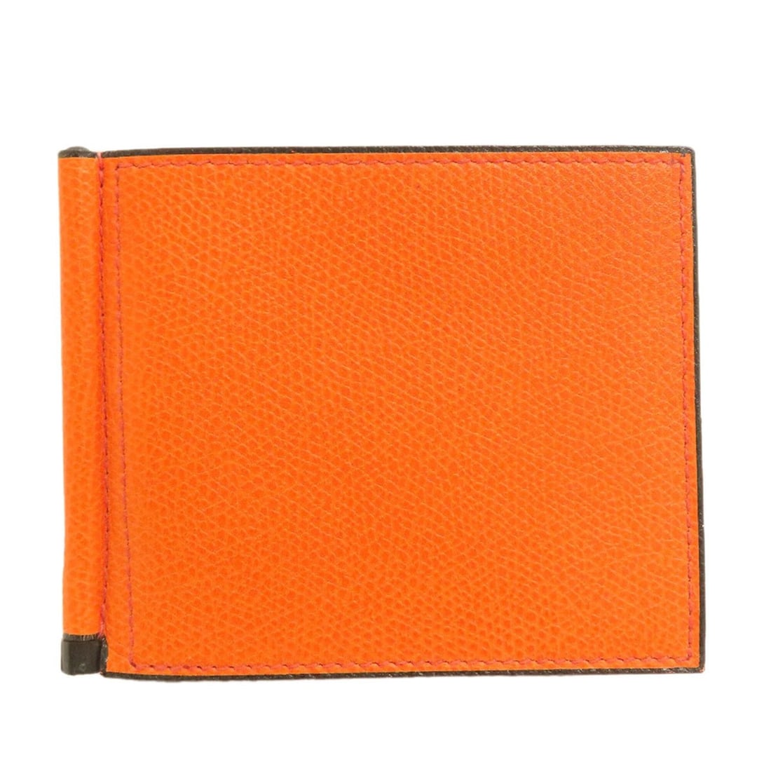 Valextra Money Clip Bi-fold Wallet Leather Men's: --- Catalog ---Category: SizeSize (HxWxD): 8.5cm x 10cm x 5.00mm / 3.34'' x 3.93'' x 0.19''Category: DesignType: Money clipColor: OrangeGender: MenMaterial: Leather Category: GeneralBrand: Valextra---