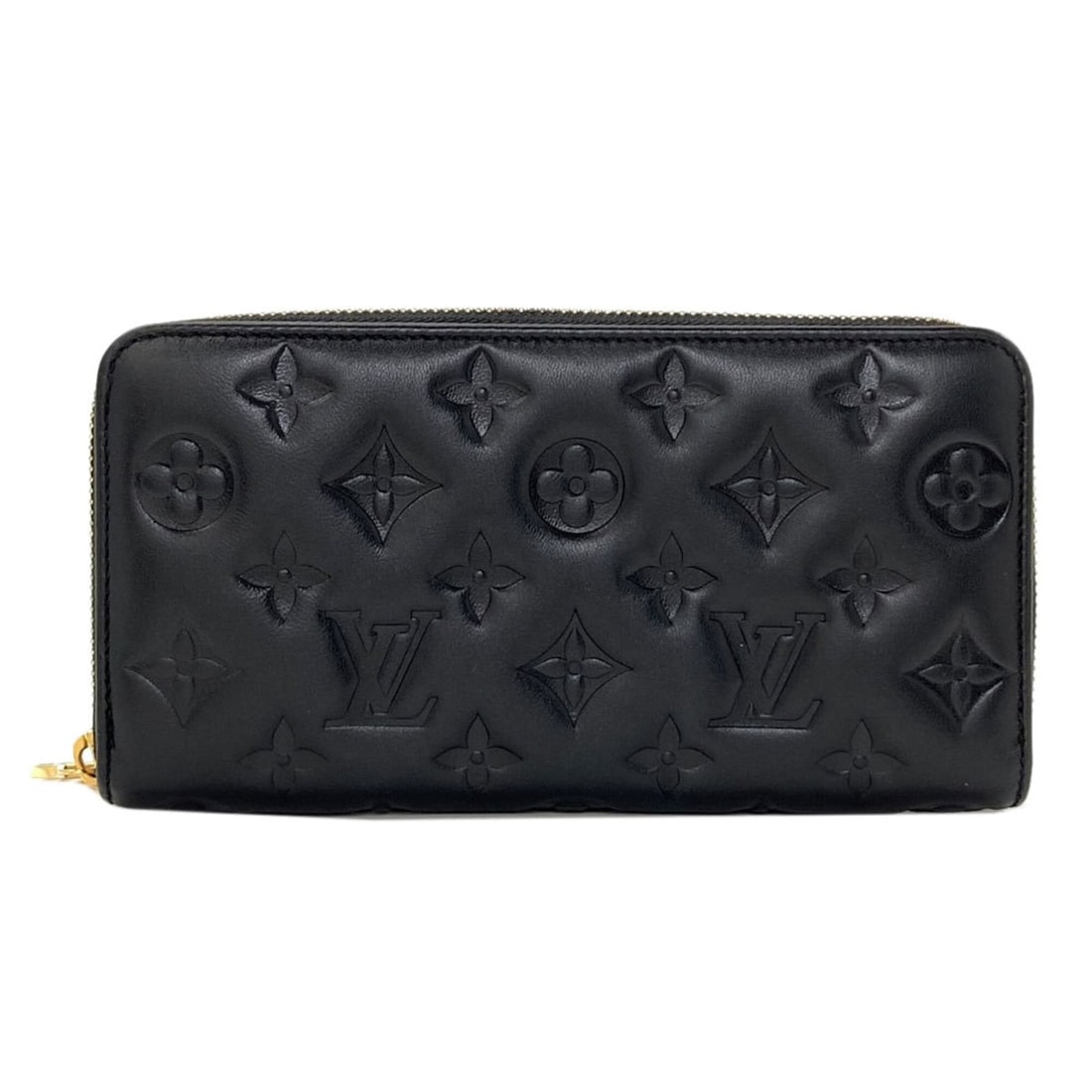Louis Vuitton M81510 Zippy Wallet Cushion Long Lambskin/Cushion Women's LOUIS VUITTON: --- Catalog ---Category: SizeSize (HxWxD): 11cm x 20cm x 2.5cm / 4.33'' x 7.87'' x 0.98''Category: DesignType: Long wallet (bi-fold)Color: NoirGender: WomenMaterial: Leather Category: GeneralBrand: Lo