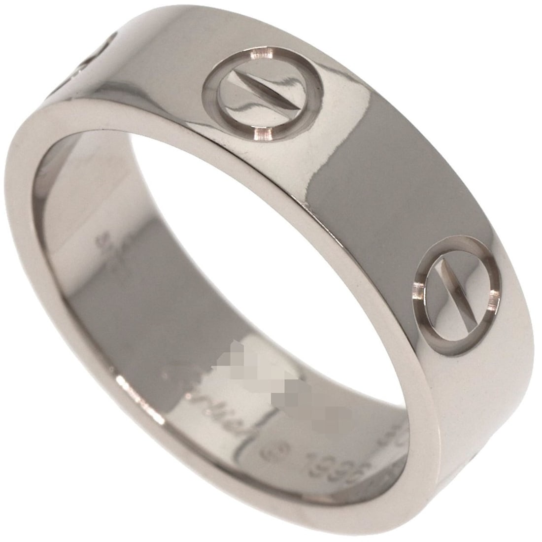 Cartier Love Ring #50, 18K White Gold, Women's Ring, CARTIER: --- Catalog ---Category: SizeJP Size: 10US Size: 5.5Category: DesignType: Band ringGender: WomenMaterial: White gold (18K)Category: GeneralLine: LoveBrand: Cartier--- Item List ---Section: ConditionRa