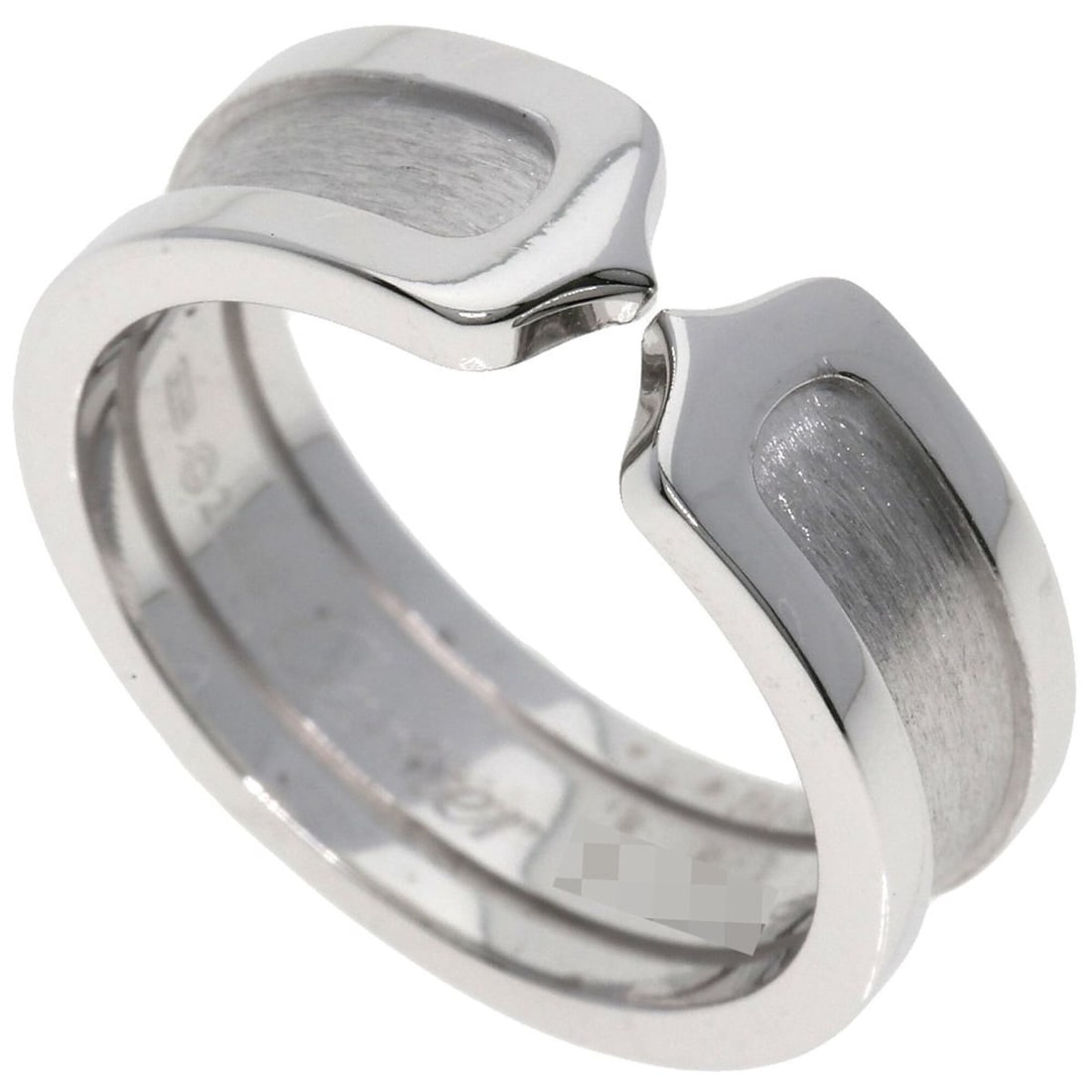 Cartier C2 Ring #53, 18K White Gold, Women's Ring, CARTIER: --- Catalog ---Category: SizeJP Size: 13US Size: 6.5Category: DesignType: Band ringGender: WomenMaterial: White gold (18K)Category: GeneralLine: C2Brand: Cartier--- Item List ---Section: ConditionRank