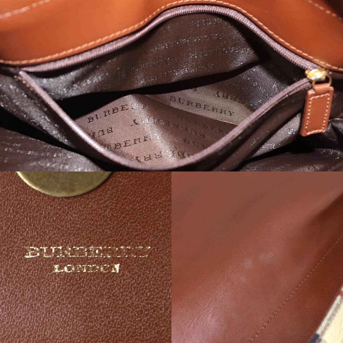 BURBERRY Nova Check PVC Bag - 10