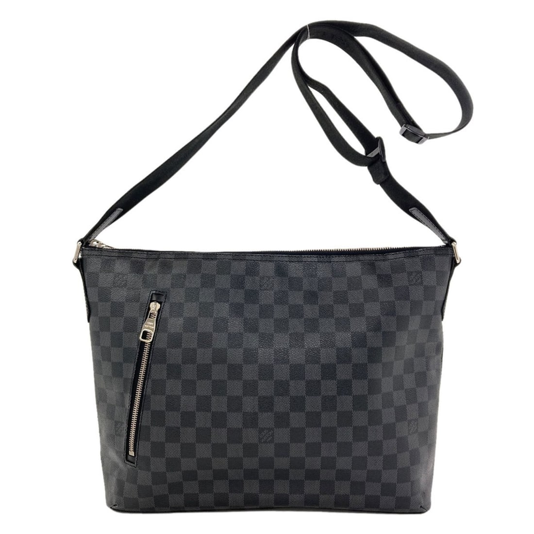 Louis Vuitton N41106 Mick MM Shoulder Bag, Damier Canvas, Men's LOUIS VUITTON: --- Catalog ---Category: SizeSize (HxWxD): 29.5cm x 36.5cm x 7.5cm / 11.61'' x 14.37'' x 2.95''Category: DesignType: Shoulder bagColor: Damier Graphite, TobaccoGender: MenMaterial: Damier Canvas Categ