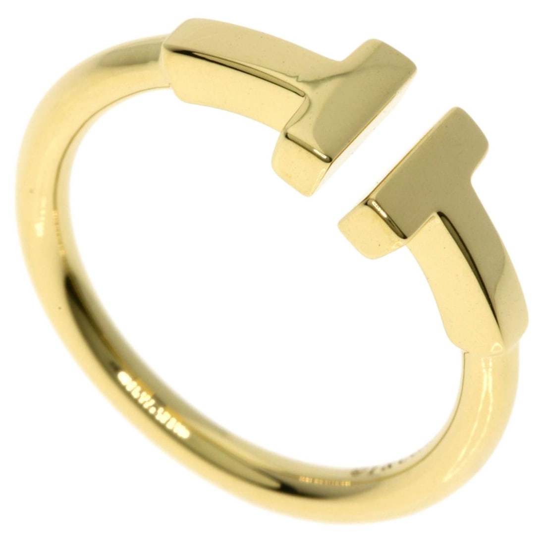 Tiffany & Co. T Wire Ring, 18K Yellow Gold, Women's. (1 of 7)