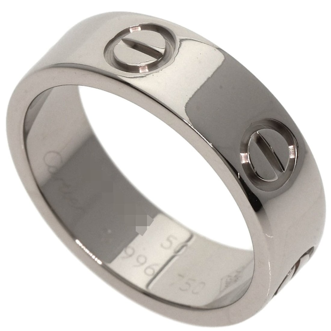 Cartier Love Ring #50, 18K White Gold, Women's Ring, CARTIER: --- Catalog ---Category: SizeJP Size: 10US Size: 5.5Category: DesignType: Band ringGender: WomenMaterial: White gold (18K)Category: GeneralLine: LoveBrand: Cartier--- Item List ---Section: ConditionRa