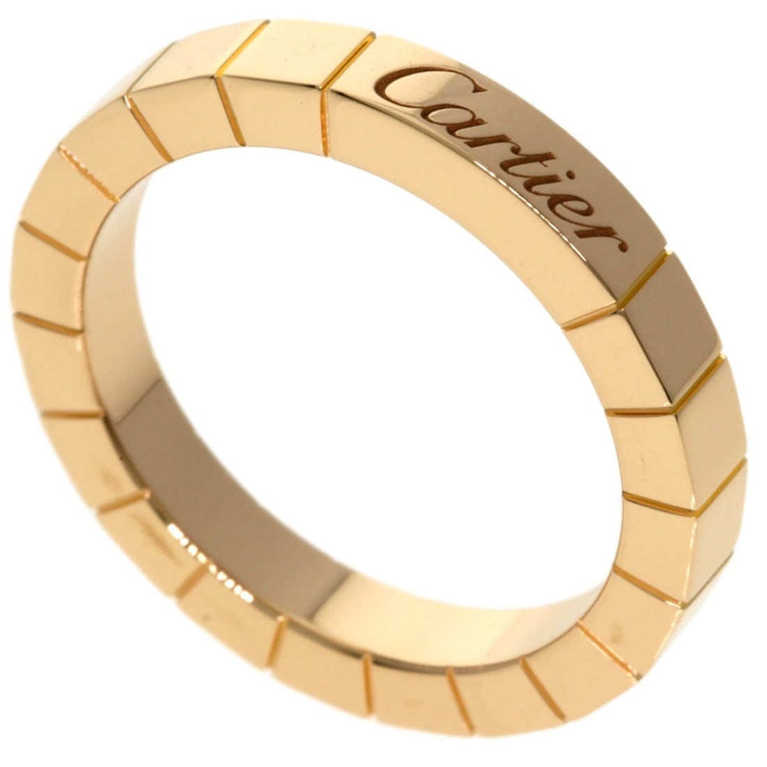 Cartier Lanieres #50 Ring, 18K Pink Gold, Women's.: --- Catalog ---Category: SizeJP Size: 10US Size: 5.5Category: DesignType: Band ringGender: WomenMaterial: Pink gold (18K)Category: GeneralLine: LanieresBrand: Cartier--- Item List ---Section: Conditio