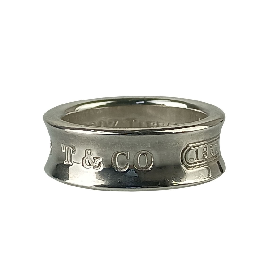 TIFFANY & Co. Tiffany 1837 Narrow Ring, Silver SV925, Men's and Women's: --- Catalog ---Category: SizeWidth: 7mm / 0.28''Weight: 6.8g / 0.23oz.JP Size: 10US Size: 5.5Category: DesignType: Band ringColor: SilverGender: WomenMaterial: Silver 925Category: GeneralLine: 1837Bra