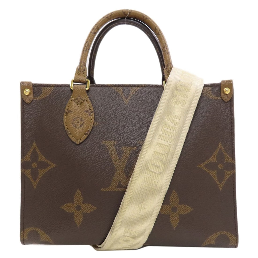 Louis Vuitton M46373 OnTheGo PM Handbag Monogram Giant Women's LOUIS VUITTON: --- Catalog ---Category: SizeSize (HxWxD): 19cm x 25cm x 11cm / 7.48'' x 9.84'' x 4.33''Category: DesignType: HandbagColor: Monogram ReverseGender: WomenMaterial: Monogram Category: GeneralMPN: M46373
