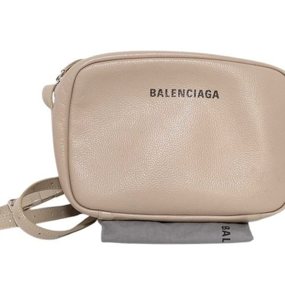 BALENCIAGA Everyday Shoulder Bag 679267 Beige Leather Women's (1 of 9)