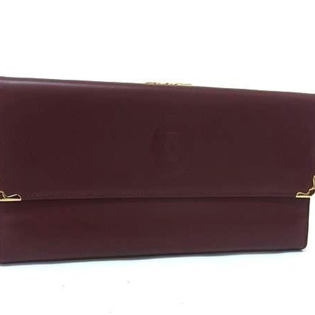 Cartier Long Wallet, Must Line, L3000002, Bordeaux, Calf Leather, Women's Tri-fold: --- Catalog ---Category: SizeSize (HxWxD): 10cm x 19cm x 2cm / 3.93'' x 7.48'' x 0.78''Category: DesignType: Long wallet (bi-fold)Color: BordeauxGender: WomenMaterial: Leather Leather/Fur Type: Calfsk