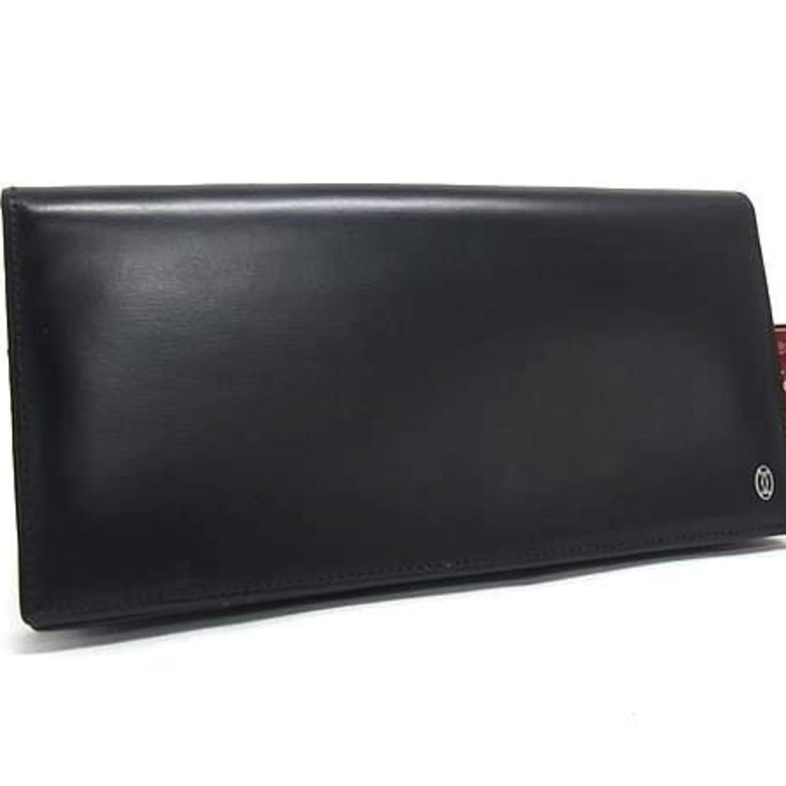 Cartier Pasha Long Wallet L3000440 Black Calf Leather Men's Bi-fold (1 of 7)