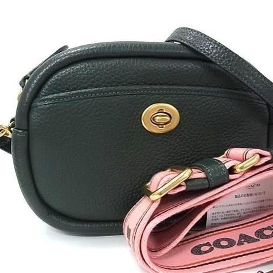 COACH Shoulder Bag Camera C4813 Amazon Green Soft Pebble Leather Women's Crossbody: --- Catalog ---Category: SizeSize (HxWxD): 16.5cm x 23cm x 7cm / 6.49'' x 9.05'' x 2.75''Category: DesignType: Shoulder bagColor: GreenStyle: EverydayGender: WomenClosure: ZipperMaterial: Leather Cate