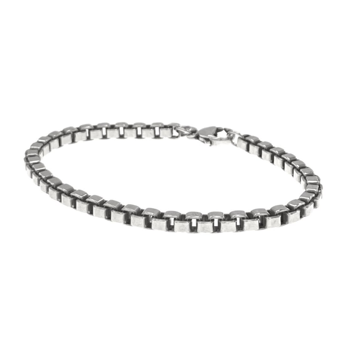 Tiffany & Co. Venetian Link Bracelet, Silver, Women's.: --- Catalog ---Category: SizeLength: 19cm / 7.48''Category: DesignType: Link braceletColor: SilverGender: WomenMaterial: SilverCategory: GeneralBrand: Tiffany--- Item List ---Section: ConditionRanking