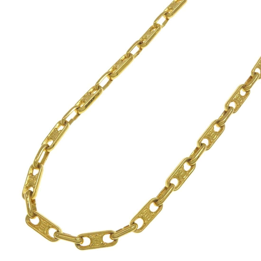 Celine Triomphe Chain Necklace, Metal, Women's: --- Catalog ---Category: SizeNeck Circumference: 42 cm / 16.53''Category: DesignColor: GoldGender: WomenNecklace Type: NecklaceCategory: GeneralBrand: Celine--- Item List ---Section: ConditionRanking: