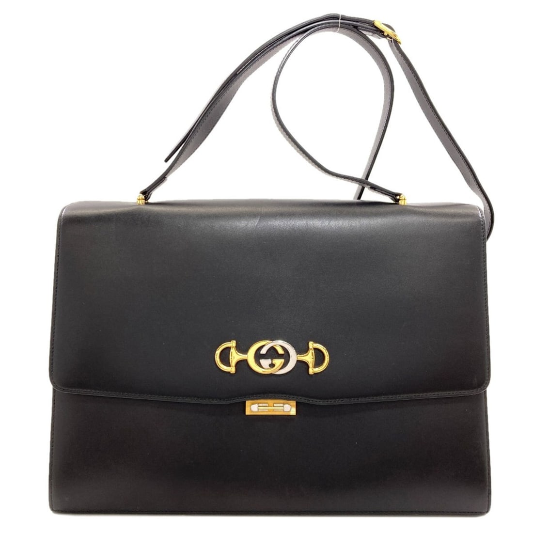 Gucci 575934 Zumi Shoulder Bag Leather Women's GUCCI: --- Catalog ---Category: SizeSize (HxWxD): 15cm x 34cm x 6cm / 5.9'' x 13.38'' x 2.36''Category: DesignType: Shoulder bagColor: BlackGender: WomenMaterial: Leather Category: GeneralMPN: 575934Brand: